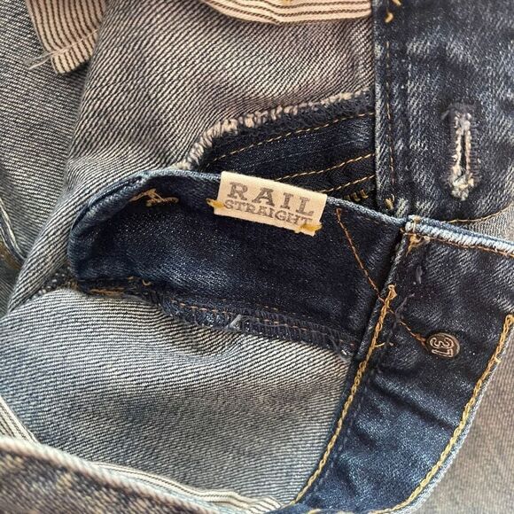 Madewell Jeans Women's 28X34 Blue Rail Straight Low Rise Denim Casual - Picture 9 of 12